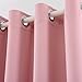 YOJA Thermal Insulated Window Treatment Blackout Curtains Drapes,Light Pink,52