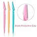 Yzooiyl 24Pcs Eyebrow Facial Hair Razors Precision Trimmer Safety Shaper Shaver Multipurpose for Women and Men with Precision Cover