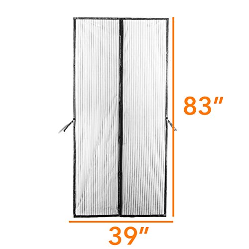 Lexi Home Upgraded Magnetic Screen Door - Door Screen with Strong Long Magnets, Hands-Free Bug Screen, Great for Patio - RV and Pet Screen Door