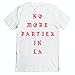 No More Parties in LA Kanye West White Short Sleeve T-Shirt (Medium)
