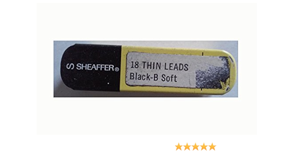 Amazon Com Sheaffer Mechanical Lead Pencil Refill S Black 18 Thin Leads B Soft Sold Individually Office Products