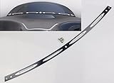 Black Deep Cut Beveled Windscreen Windshield Trim For 1996-2013 Harley Touring