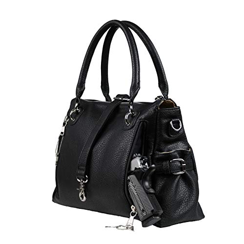 Concealed Carry Purse YKK Locking Jessica Satchel by Lady Conceal (Black) Pricepulse