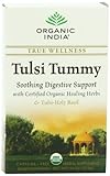 Organic India Organic Tulsi Herbal Tea, Tulsi Tummy, 18 Tea Bags (Pack of 6)