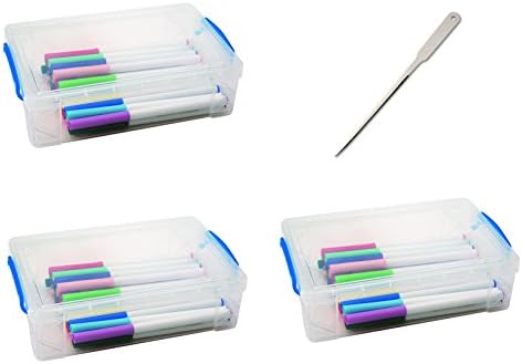 Super StackerSuper Stacker Large Pencil Box, 9" x 5.5" x 2.63", Clear, Sold as 3 Pack (37539)