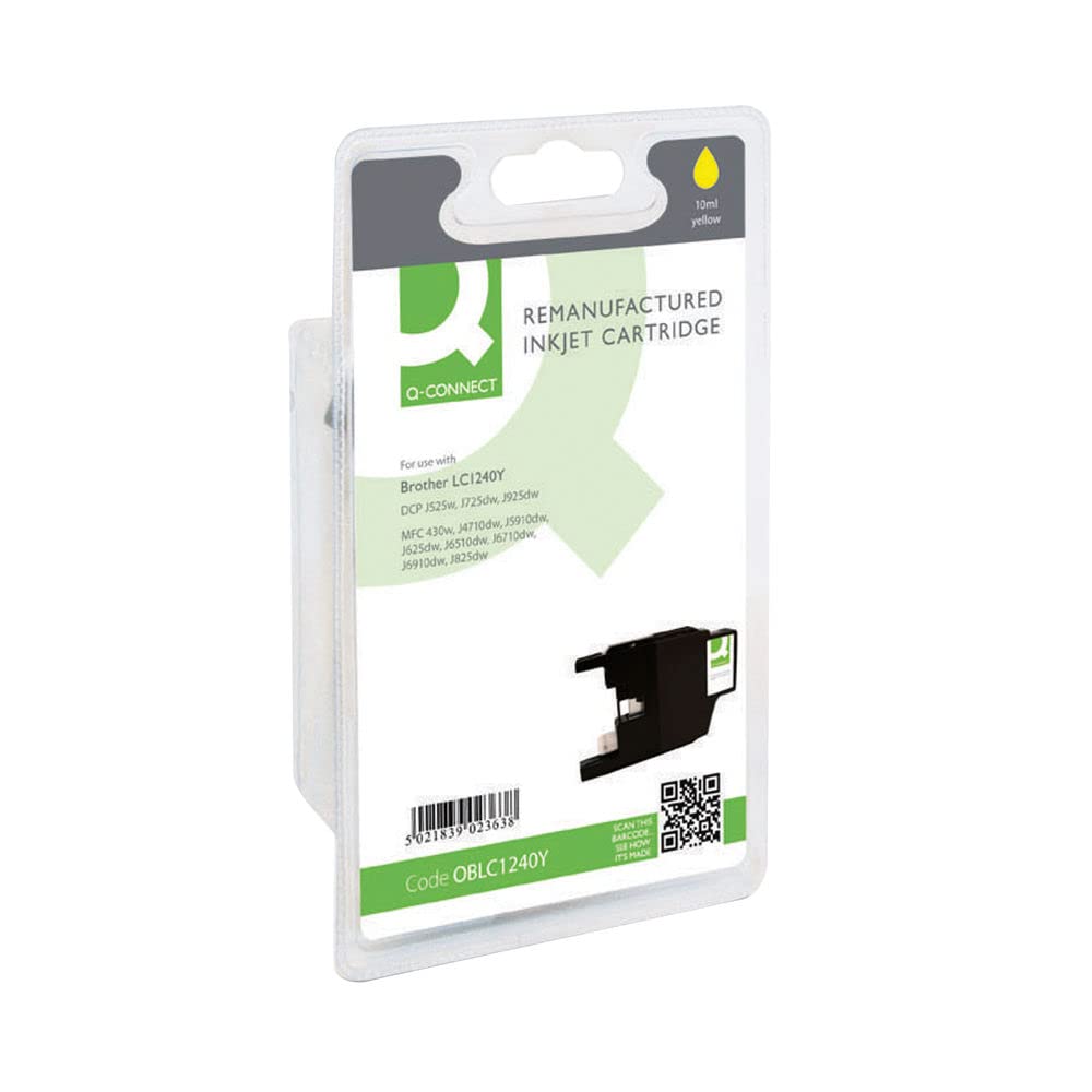 Q-Connect Ink for Brother LC1240 Ink Cartridge - Yellow
