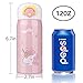 Unicorn Stainless Steel Thermos for Girls, Cute Water Bottle Cup for Indoor and Outdoor Occasion, Insulated Leak Proof Vacuum Cup Flask for Kids(Pink, 12oz)