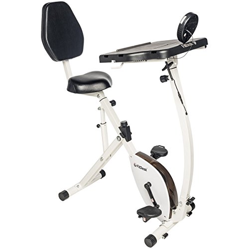 FitDesk Exercise Bike Recumbent Exercise Bike with Sliding Desk 2023