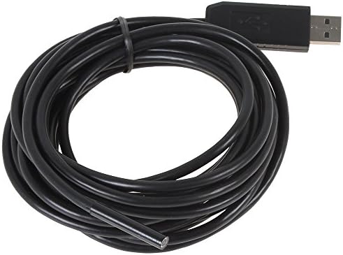 JASTON 1.3MP 5M cable 5.5mm Lens Borescope USB2.0 Tube Snake Endoscope Inspection Camera with 6 LED