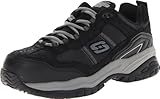 Skechers Men's Work Relaxed Fit Soft Stride Grinnel Comp, Black/Gray - 10.5 D(M) US
