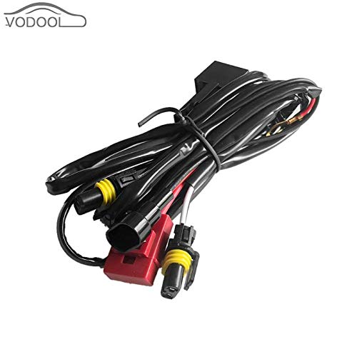 Car Accessories 75/100W 12V H1 H8 9005 Xenon Headlight Kit Relay Wire Harness Adapter Wiring 20010070mm