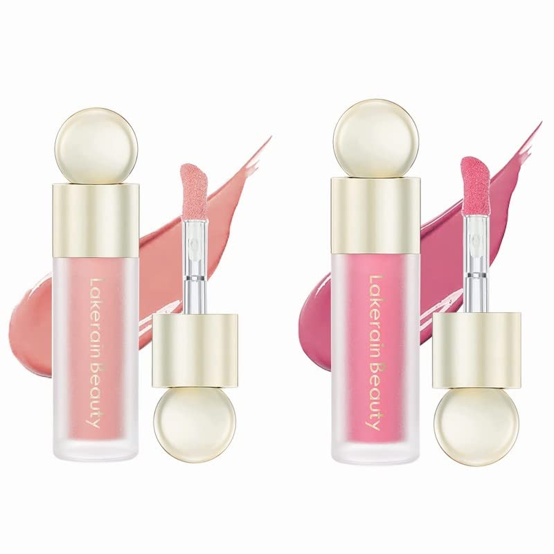 Beauty Searcher Liquid Blush, Lightweight Breathable Feel for Cheeks, Natural-Looking Superdewy Blusher Makeup, Long-Lasting Cream Cosmetics (01+02)