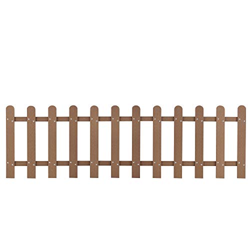 neu.holz WPC Gartenzaun Lattenzaun Holzzaun Gartenzaun Friesenzaun Sichtschutz Braun – Bild 3