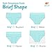Lucky & Me Lily Little Girls Underwear, Organic Cotton Briefs, Printed Pattern, 3-Pack, 7/8