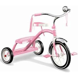 radio flyer dual deck tricycle pink
