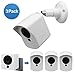Wyze Cam Camera Wall Mount Bracket,EastKing Weather Proof 360 Degree Full Protective Adjustable Outdoor Indoor Mount and Cover Case for Wyze Cam 1080p HD Camera (White 3 Pack)