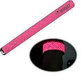 BSeen 2ed Generation LED Slap Band, Patented Heat sealed design, Glow in the Dark, Water/sweat resistant, highly reflective printing, artistic designs, fashion meets safety (Pink-Design I)