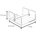 MyGift Modern Clear Premium Acrylic Napkin Holder for Dining Table with Center Weighted Bar, Tabletop Flat Dispenser Tray for 6 Inch Square Paper Napkins