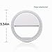 Selfie Ring Light ,3-Level Brightness Mini Selfie LED Camera Light Clip On Phones Fill Light for iPhone,iPad,Sumsung Galaxy,Sony, Motorola,and All the Smart Phones