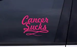 CANCER SUCKS vinyl car Sticker 4