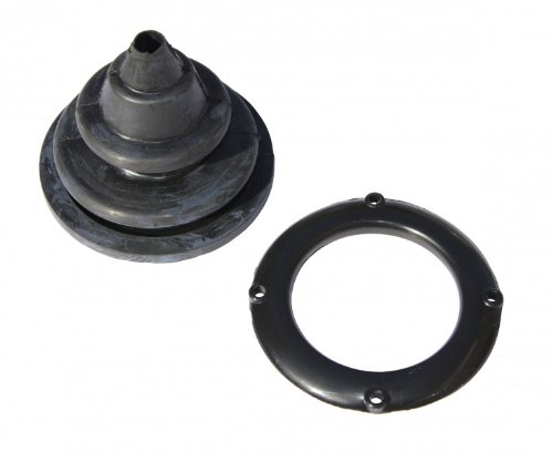 Osculati Black ABS fairlead ring nut with bellows