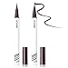 UCANBE Black Brown Liquid Eyeliner Set 2 Pens Waterproof Long Lasting Eye Liner Smudgeproof Cruelty Free Professional Makeup Pencil for Precise Application
