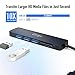 Elrigs USB C Hub, HDMI Adapter 7 in 1 Portable Dongle 4K USB-C to HDMI, 3 USB 3.0 Ports, SD/Micro SD/TF Card Readers Compatible with 2016/2017/2018 MacBook Pro, Google Chromebook, Samsung S9/S10+