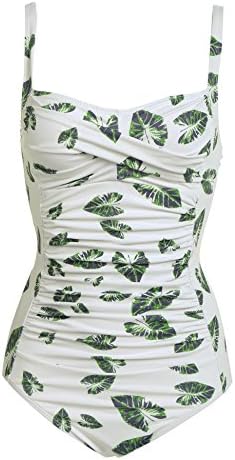 Imposes Women One Piece Swimsuit, Halter High Neck Floral Bathing Suit Monokini Swimsuit XS-XXL