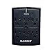 SANUS On-Wall Low Profile 1080J Fireproof Surge Protector with 6 AC Outlets & 3 Lines of Protection - Includes Power Signal Filtering Black
