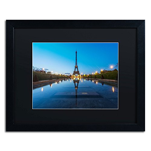 Trademark Fine Art Blue Hour in Front of The Eiffel Tower Artwork by Mathieu Ri…