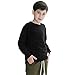 Y·J Back home Boys Cotton Crewneck Sweatshirt Kids Sweater Solid Color
