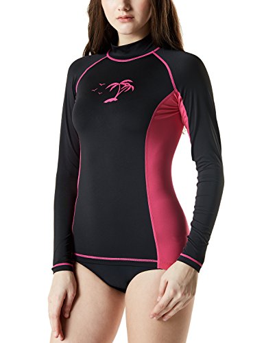 Tesla TM-FSR23-KKM_Medium Women's UPF 50+ Slim-Fit Long Sleeve Athletic Rashguard FSR23