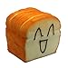 Trasfit 3.2” Jumbo Slow Rising Squishy Charms Toy Bread Cellphone Holder Card Holder Hand Pillow Toy Stress Relief Toy