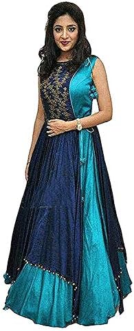 Tichibo Dresses Collections for Girls 18 19 20 21 22 Years Dress Materials for The womanGown Salwar Suits for Women Gowns for Girls Casual Wear