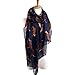BeautyVan, Long Cute Soft Fox Print Scarf Wraps Shawl Scarves (Blue)