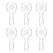 6-Piece Page Magnifiers Set - Fresnel Lens Plastic Portable Reading Magnifiers, Hand-held Magnifying Glasses for Senior and Kids - 6 x Magnification