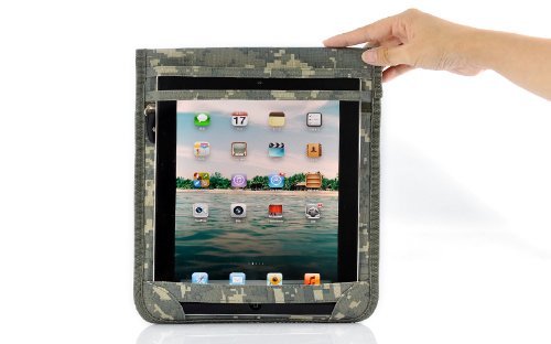Toptekits D100 Army Camouflage Protective Anti-Radiation Anti-Tracking Anti-Spying GPS RFID Signal Blocking Pouch Case Bag for 7-10 Inches Tablets