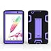 LG G Pad III 8.0 Case, Topratesell Premium Hybrid Drop Proof Armor Defender Full-body Protection Heavy Duty Kickstand Case for LG G Pad X 8.0 V521 / G Pad 3 8.0 V525 2016 Version Black Purple
