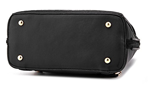 Three-Way Convertible Satchel PU Waterproof Messenger Bag Tote For Weekender Wine