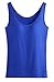 Jescakoo Women's Unremovable Built-in Bra Modal Tank Tops Solid Color S-XL