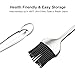 GEEKHOM Basting Brushes 12+7.5 Inch Pastry Brush with 2 Pack Silicone Heads for Cooking Baking Barbecue Grill Breakfast Butter Oil BBQ Fish Sauce Turkey Baster Food, Kitchen Utensils Gifts for Dad Mom