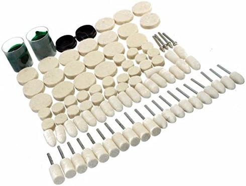 90pcs Abrasive Soft Felt Wool Polishing Wheel Kit For Dremel Rotary Tools