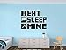 Eat Sleep Mine Gamer Room Vinyl Wall Decal Sticker