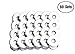 50 Sets 18mm Silver Tone Magnetic Buckle Bag Button Purse Snap Closure Purse Handbag No Tools Required