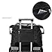 Travel Weekender Bag For Women Men Large, Black Duffle Bag, Overnight Shoulder Bag, NICE COM SUPPLY, Fit 15.10 laptop with Dry Wet Pocket