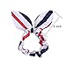Hair Tie Elastic Hair Holder Tie for Little Girls Toddlers Kids (Bunny ear 20 pair)