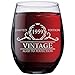 63rd Birthday Gifts for Women Men - 1959 Vintage 15 oz Stemless Wine Glass - 63 Year Old Wine Gifts for Wine Lovers - Wine Lover Gifts for Women Men - Wine Accessories - Happy Birthday Funny Wine Cups