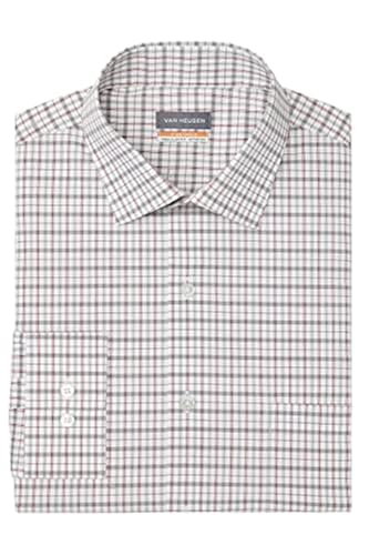 slim fit dress slacks Van Heusen Big & Tall Fit Stain Shield Stretch Solid Dress Shirt In Mulberry main image 1