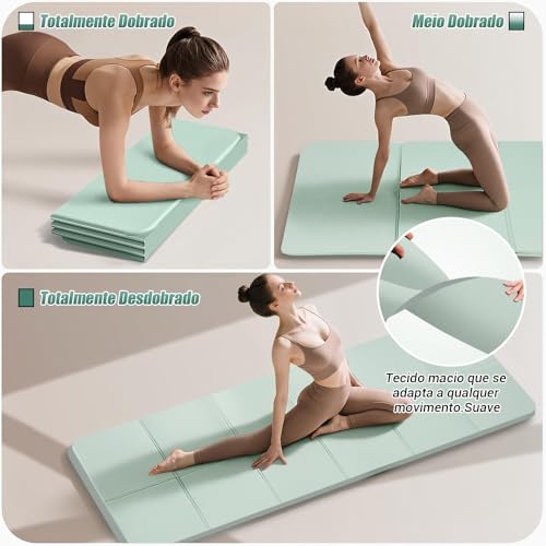 yoga mat, Tapete de Ioga, Tapete Ioga Grande, Espessura de 7,5 mm, 183 x 61 cm, Tapete de Pilates Multifuncional, Macio e Antiderrapante