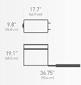 simplehuman CW1124 Pull-Out Kitchen Bin with Ball-Bearing Tracks 24.9x48.5x45 view 5
